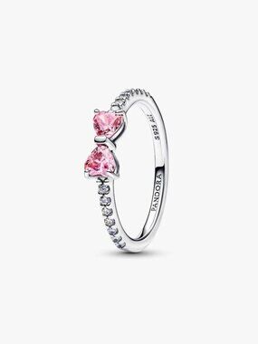 Pandora Sparkling Pink Bow Ring
